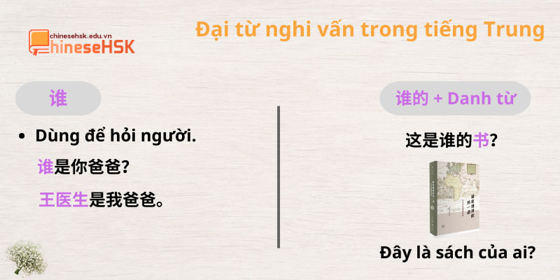 Các đại từ nghi vấn trong tiếng Trung