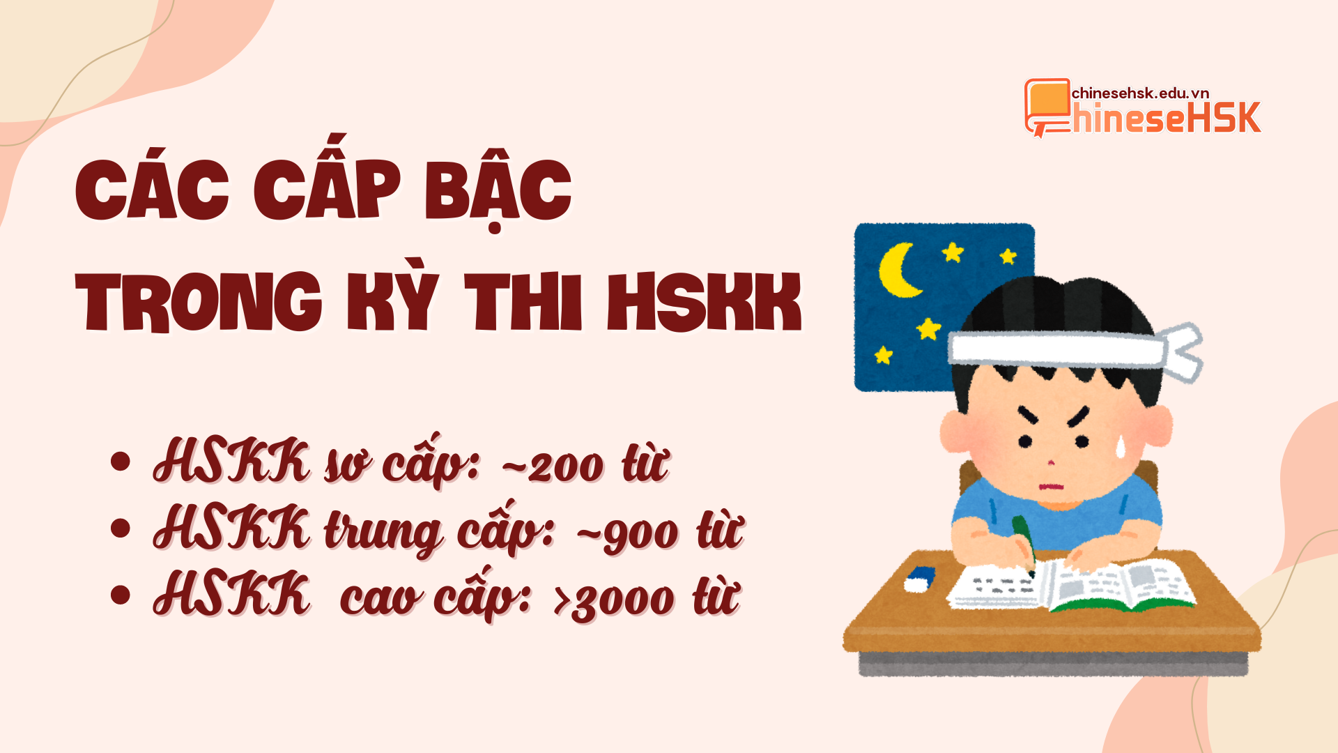 Các cấp bậc trong kỳ thi HSKK