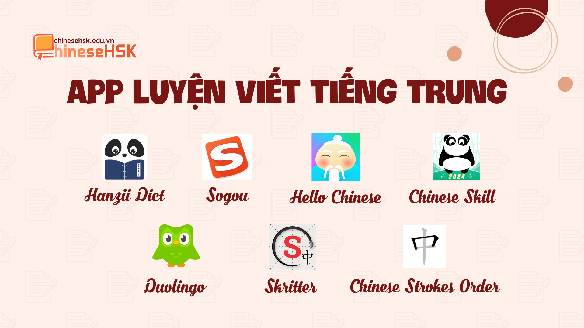 App luyện viết tiếng Trung