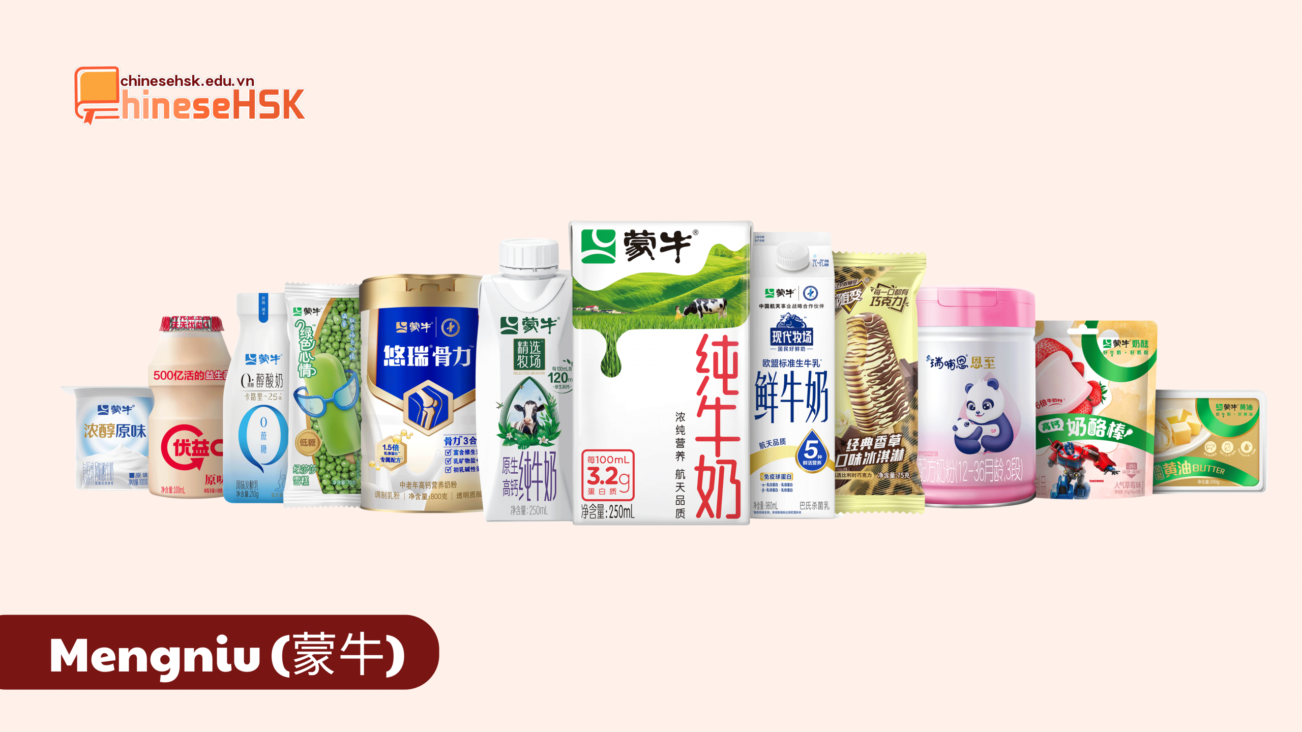 CÁC THƯƠNG HIỆU SỮA NỔI TIẾNG TẠI TRUNG QUỐC 3 Mengniu (蒙牛)