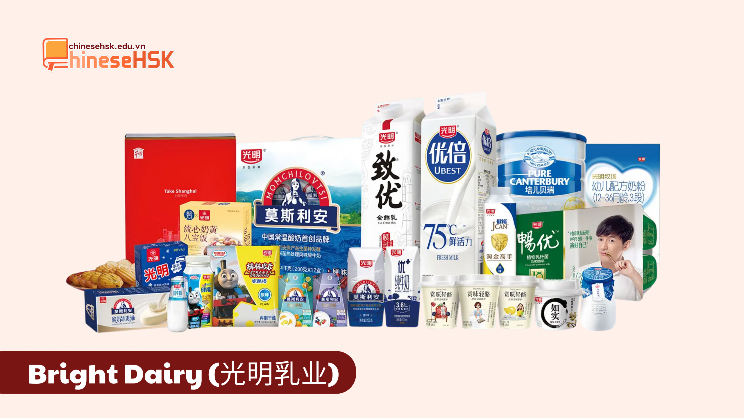 CÁC THƯƠNG HIỆU SỮA NỔI TIẾNG TẠI TRUNG QUỐC 4 Bright Dairy (光明乳业)