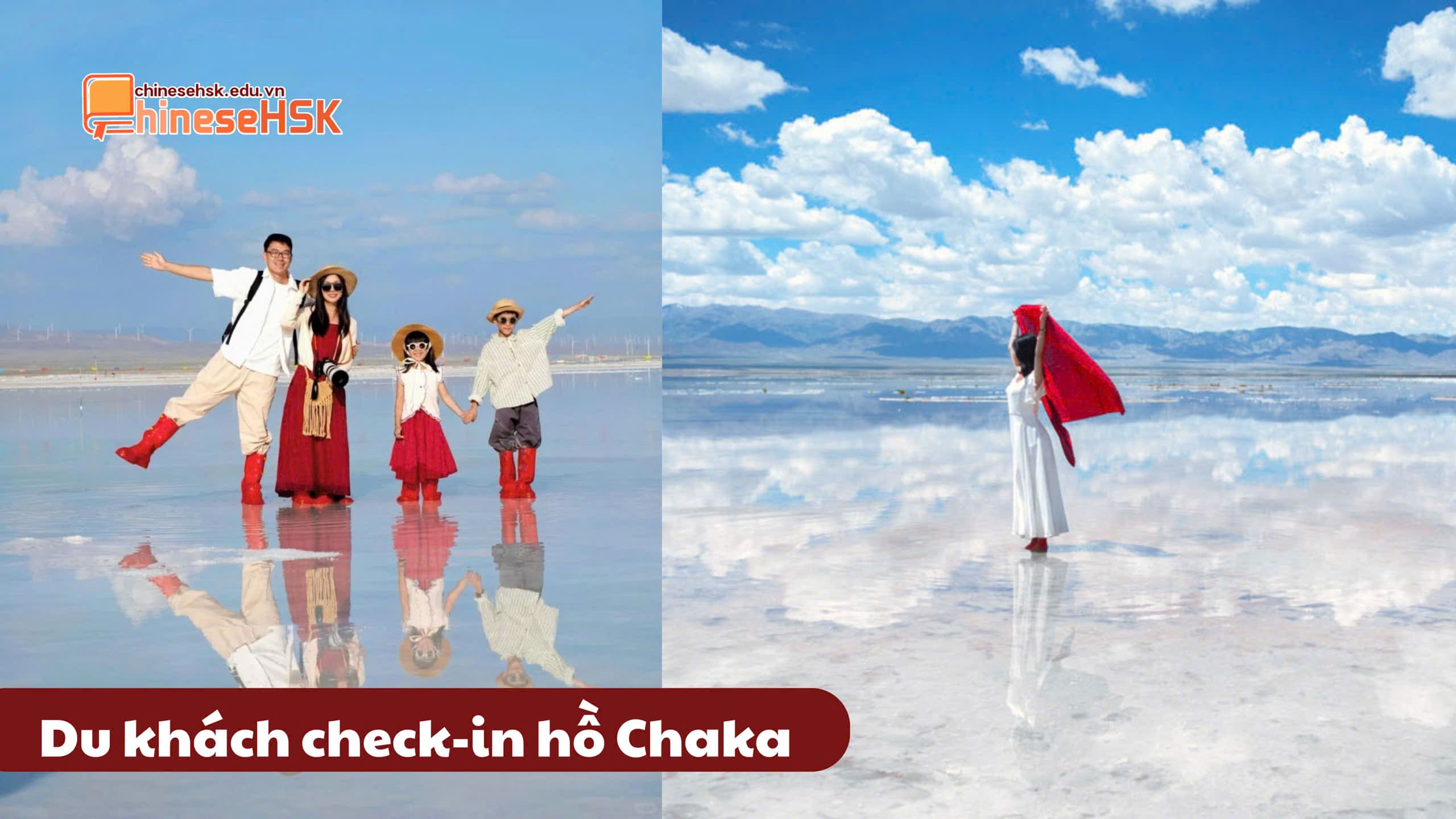 Du khách check-in hồ Chaka